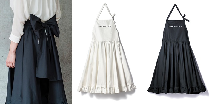 DEAN & DELUCA × BEAMS COUTURE皺褶荷葉邊圍裙